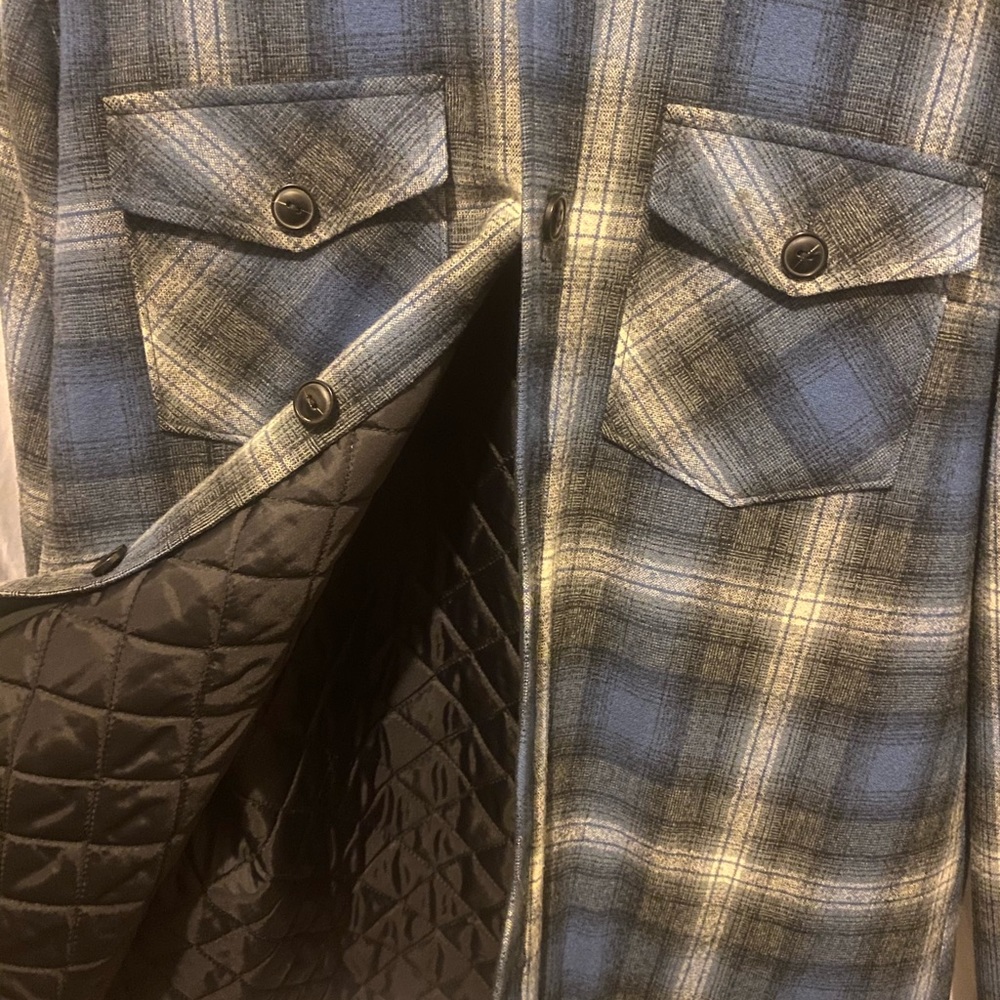 Pendleton Quilted CPO Wool Shirt Size L